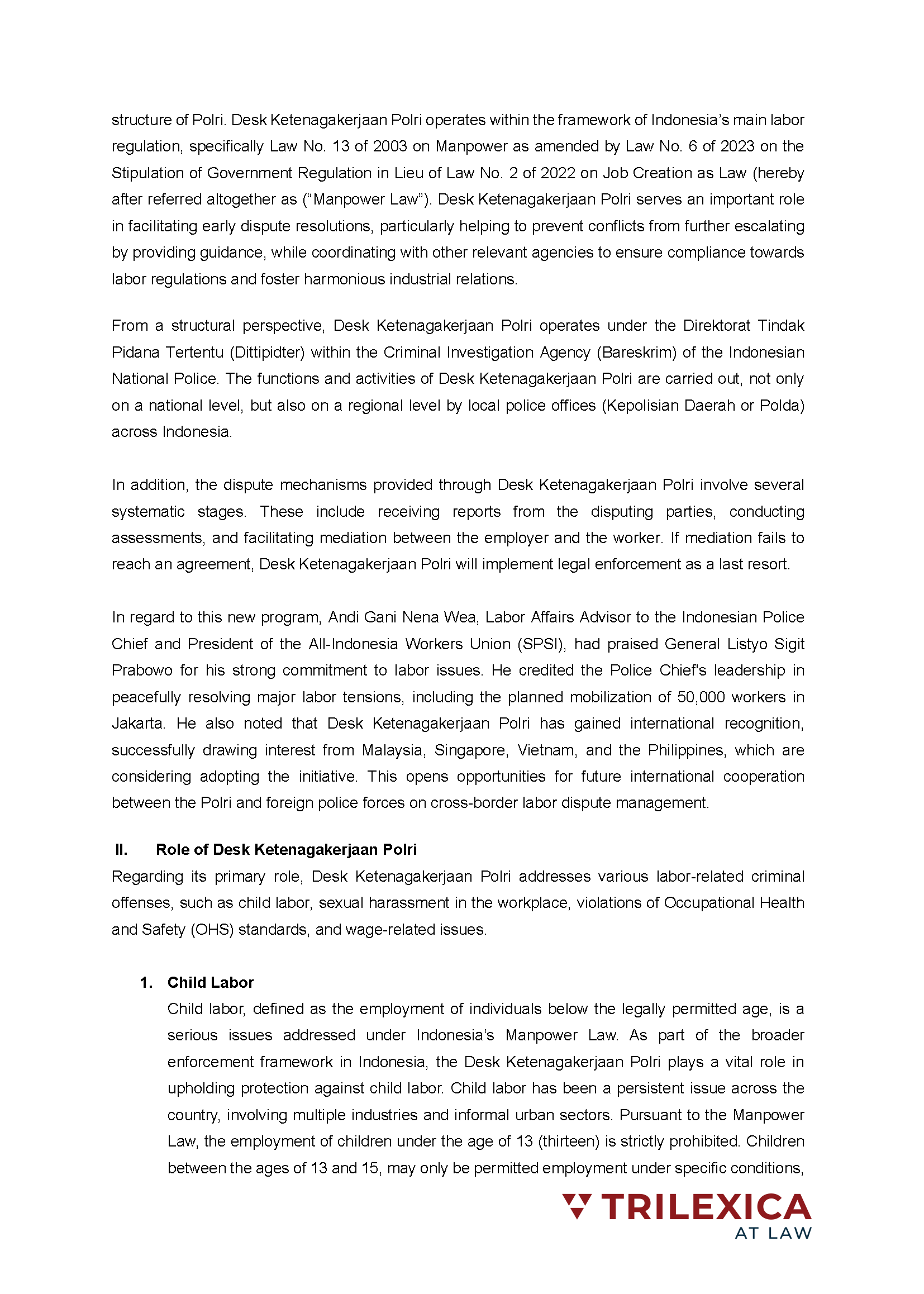 Client Alert - Establishment of the Desk Ketenagakerjaan Polri (4 July 2025)_Page_2