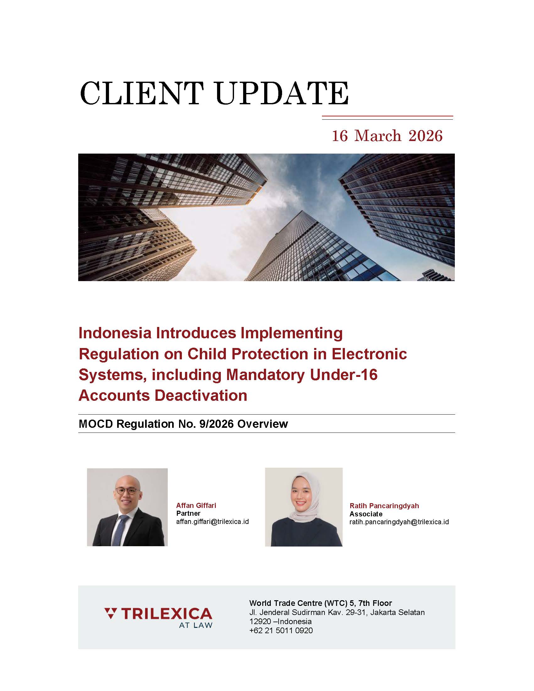 Indonesia Introduces Implementing Regulation on Child Protection in Electronic Systems_Page_1