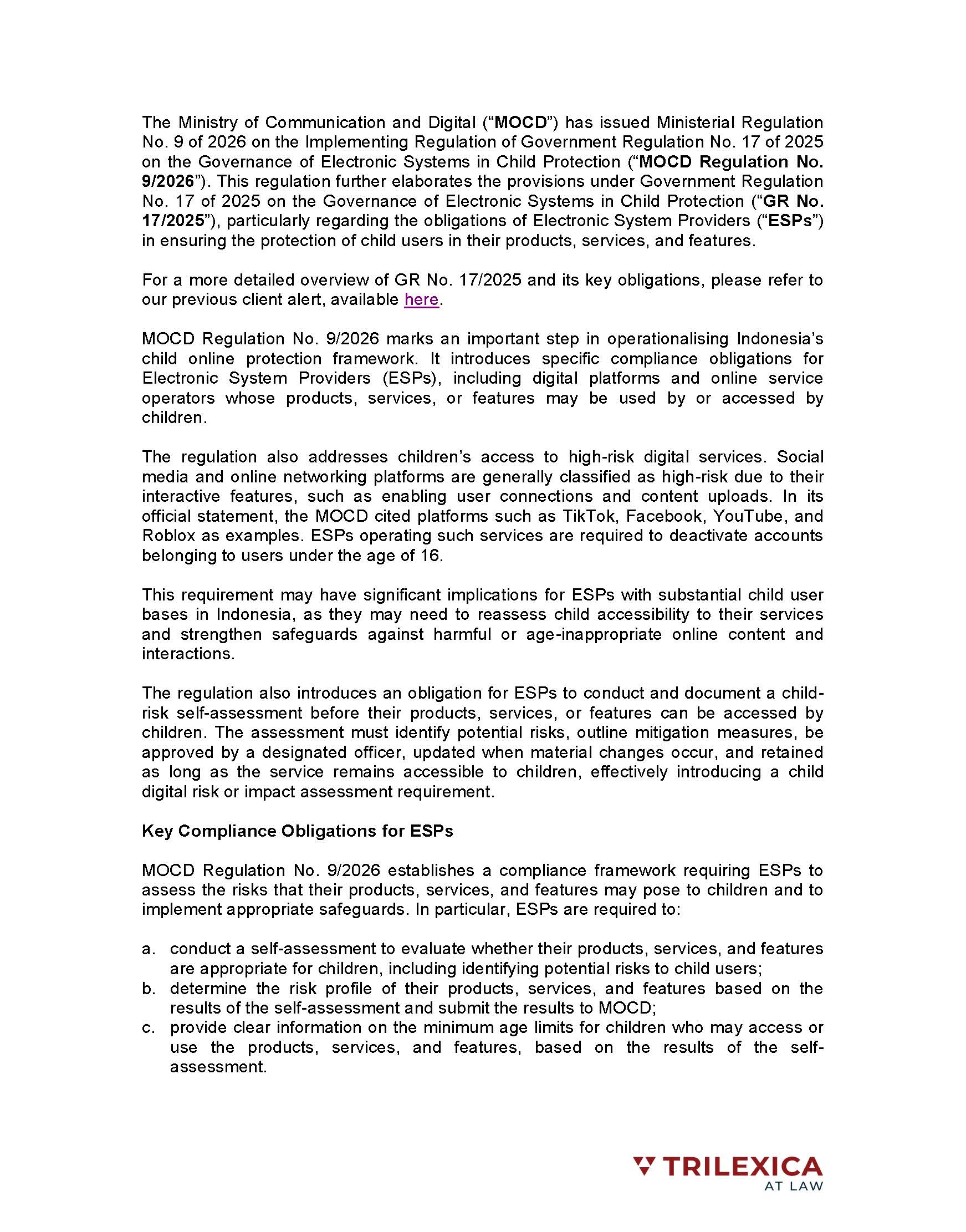 Indonesia Introduces Implementing Regulation on Child Protection in Electronic Systems_Page_2